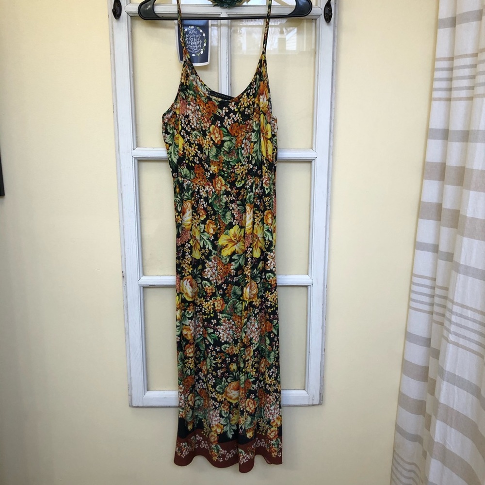 Zara Midi Dress. Spaghetti Strap. Size Medium.